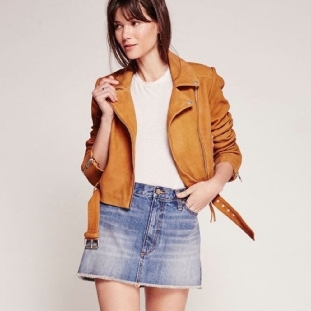 Free People Mini Jean Skirt Beat of the Music Y2k Festival Skirt Size 4